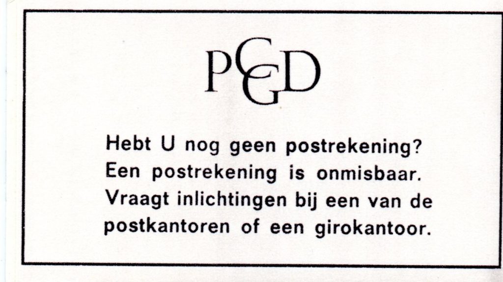 Pb6d tekst, uitgifte december 1967, oplage 1.105.000.
